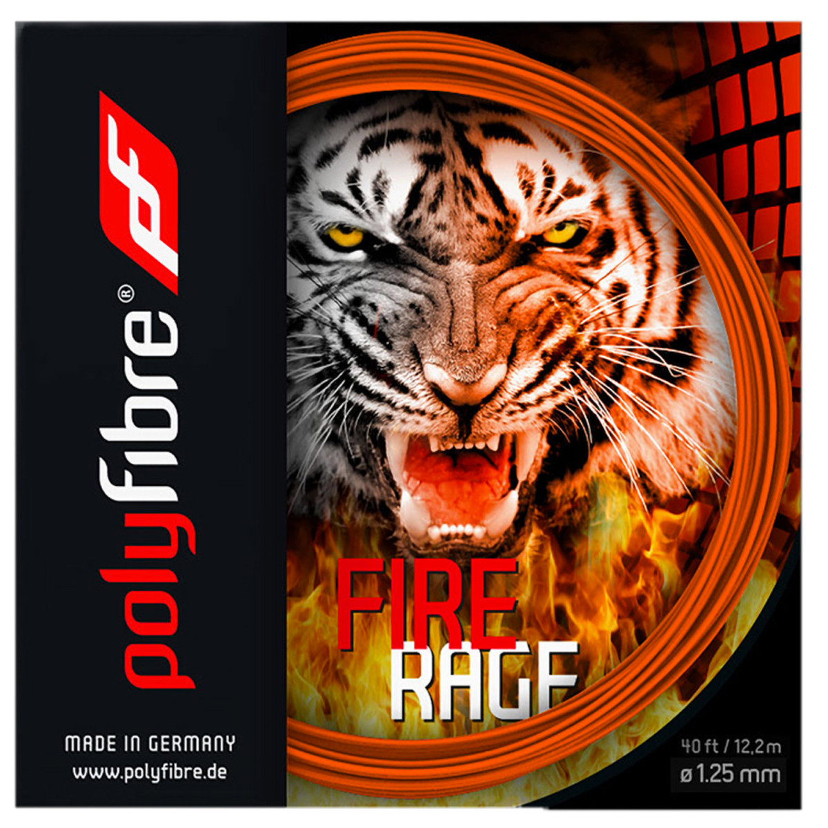 Polyfibre Fire Raged Ribbed 12m