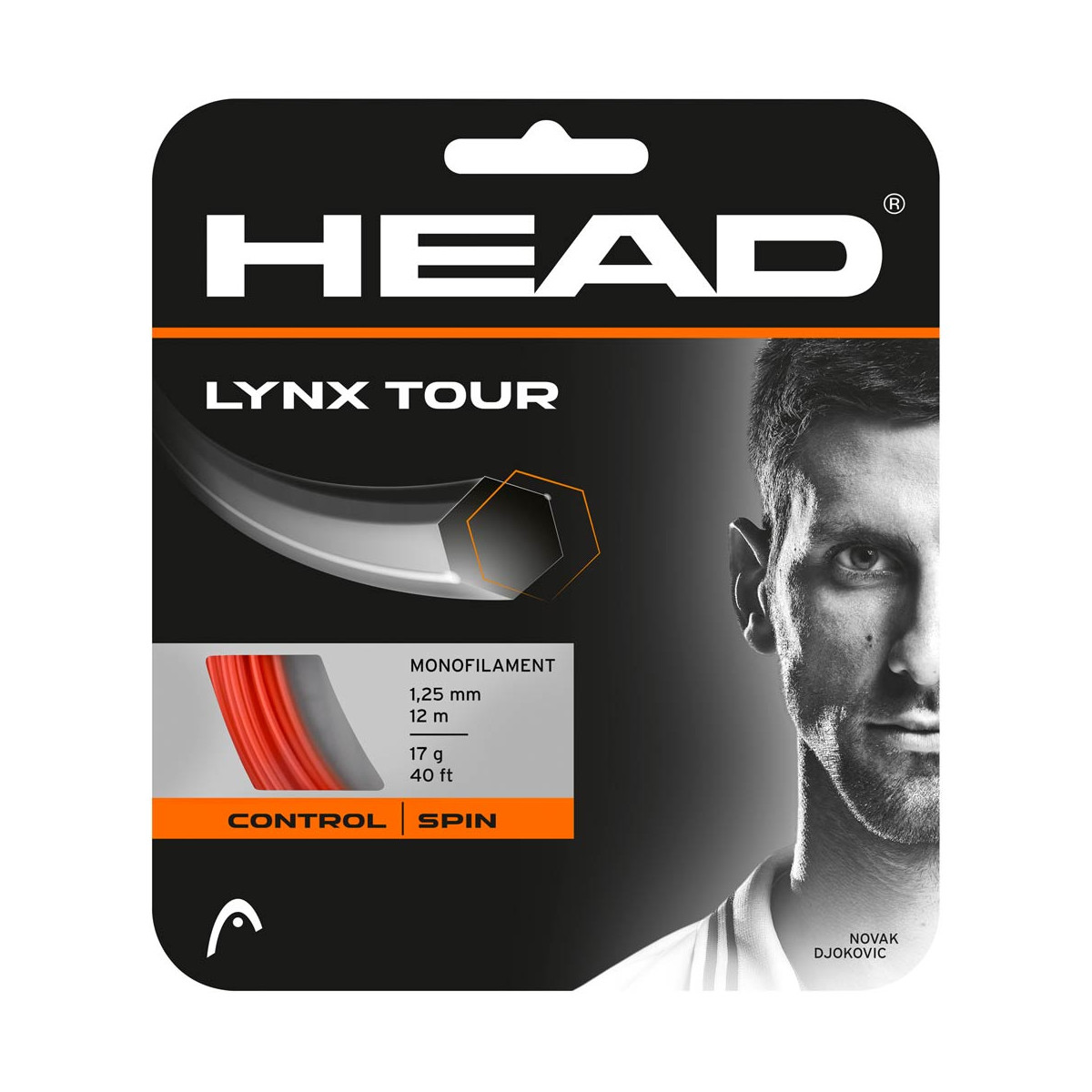 Cordage Head Lynx Tour Orange 12m