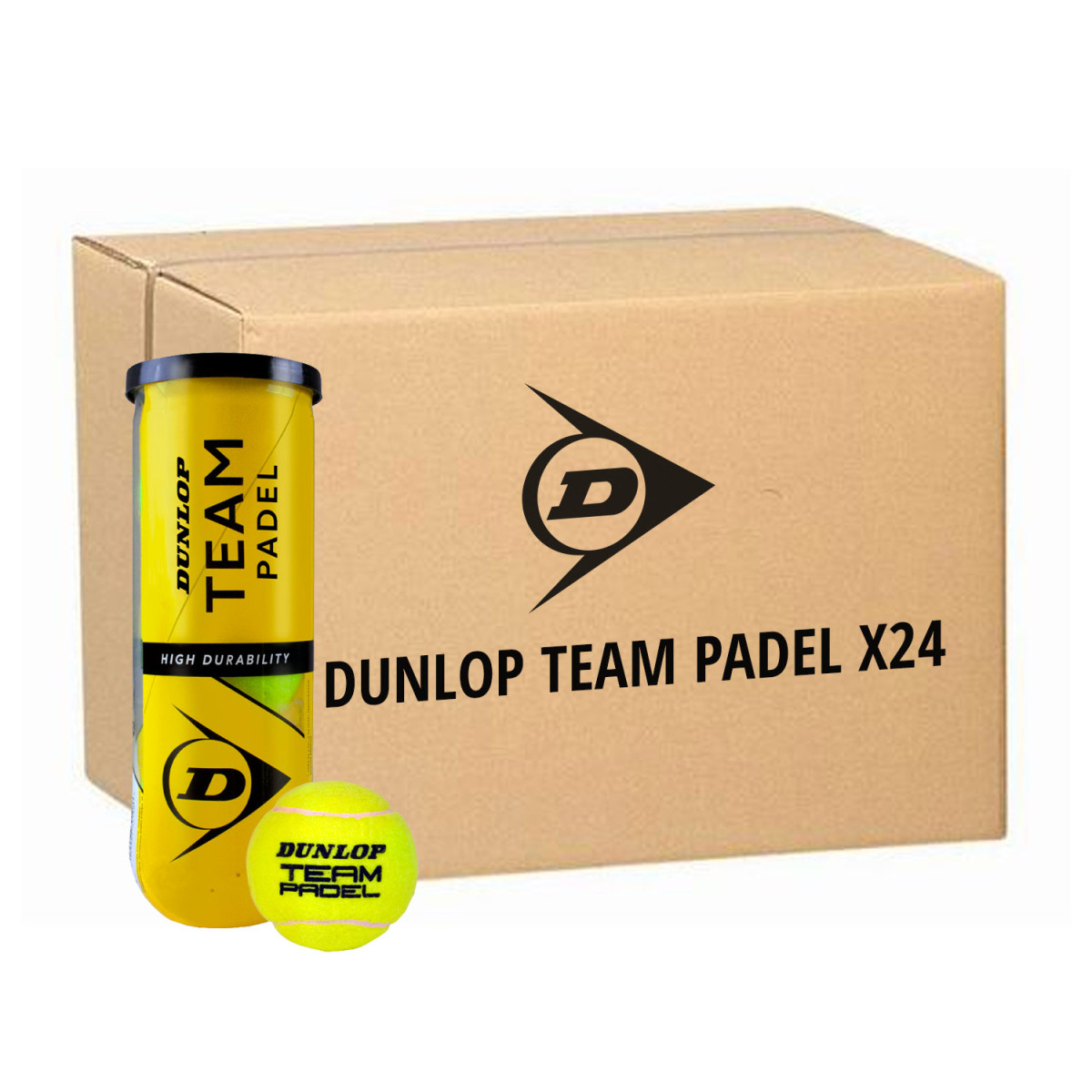 Dunlop Team Padel 3 stuks geel