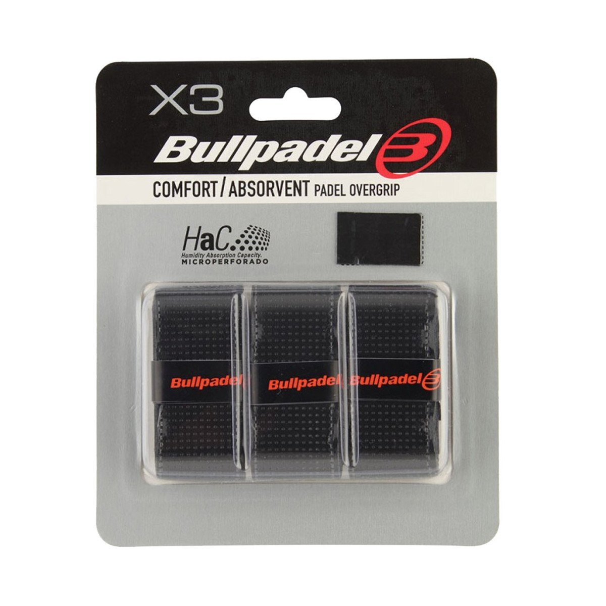 Surgrips Bullpadel Perforés Noir x 3