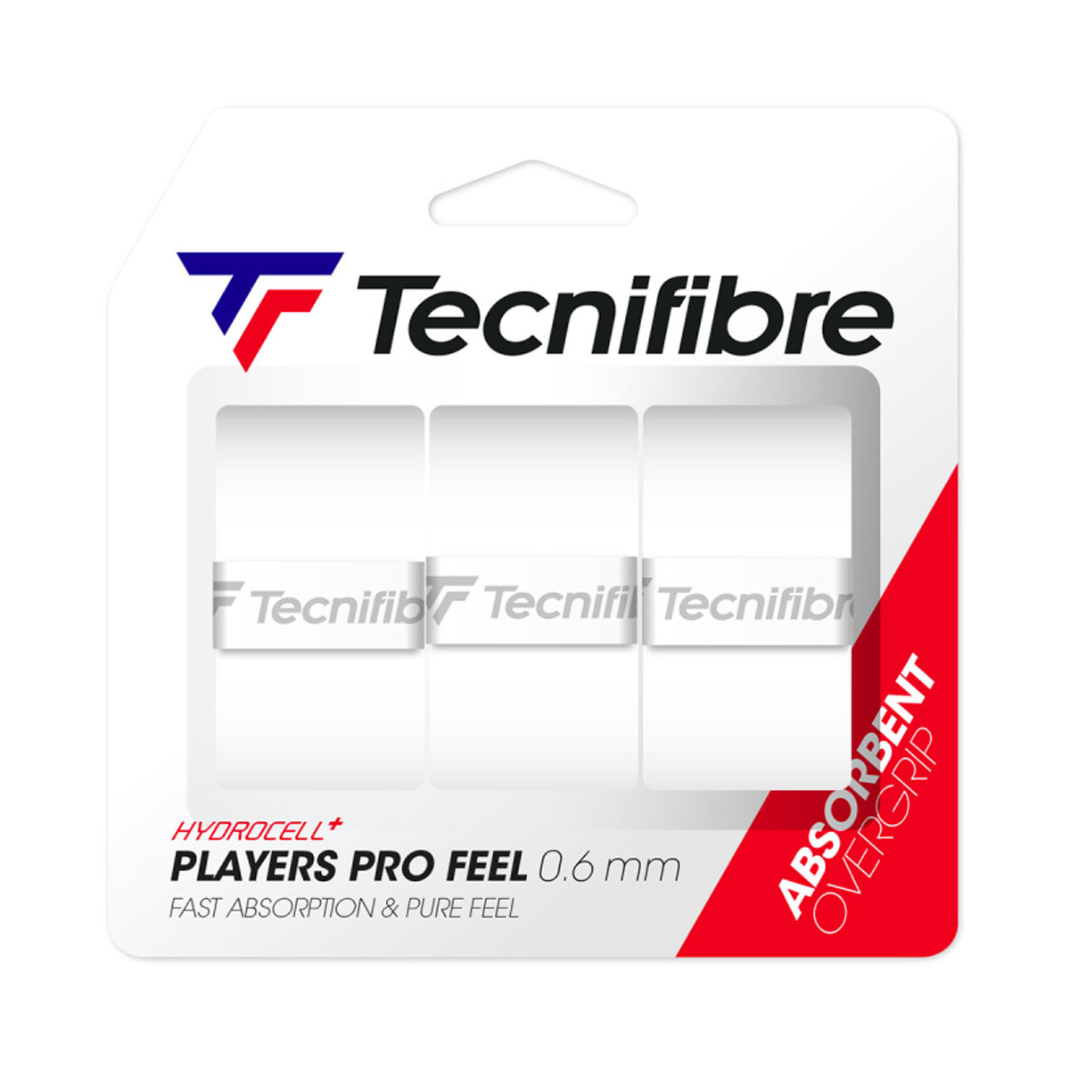 Tecnifibre Contact Pro Wit x 3 overgrips