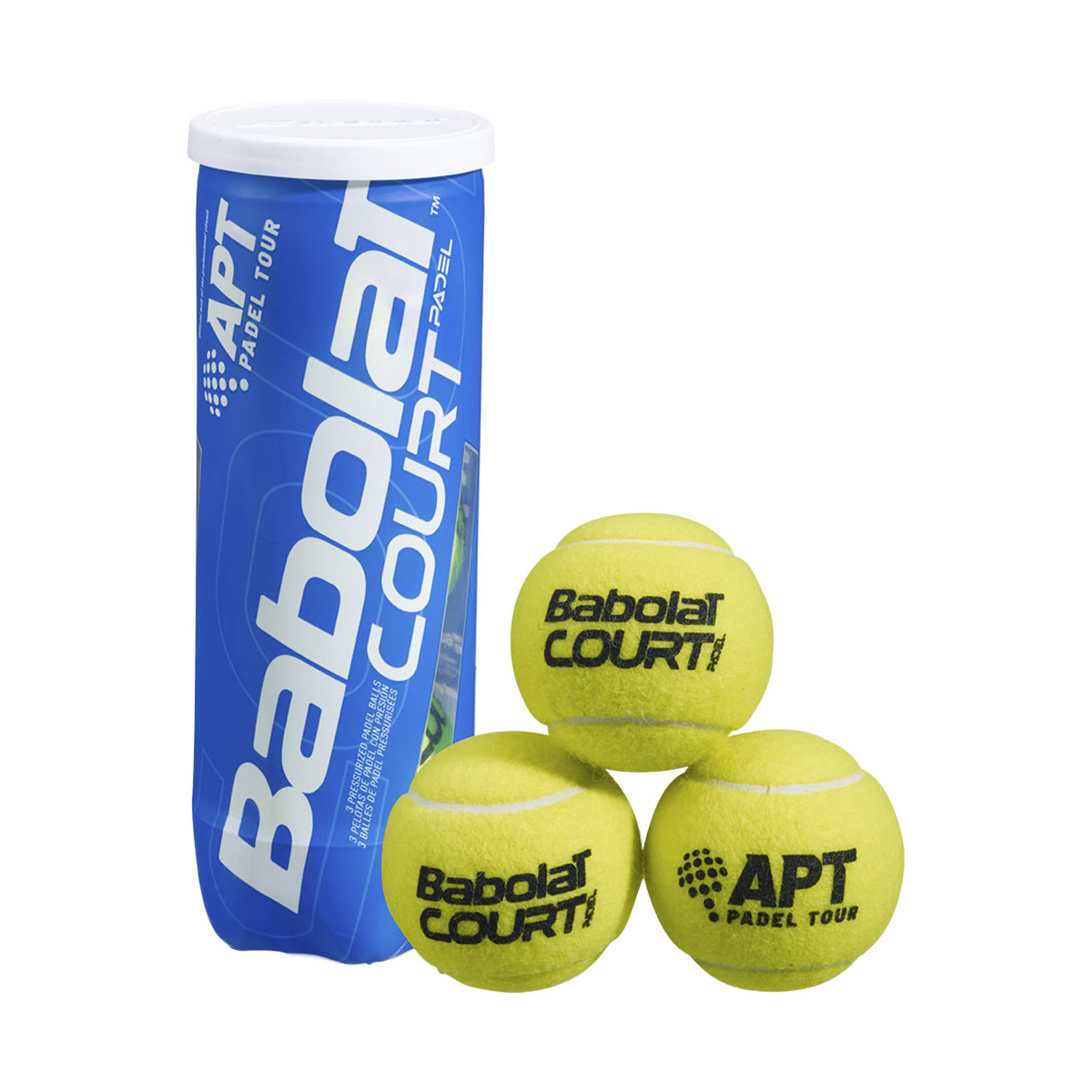 Babolat Padel+ 3 stuks geel