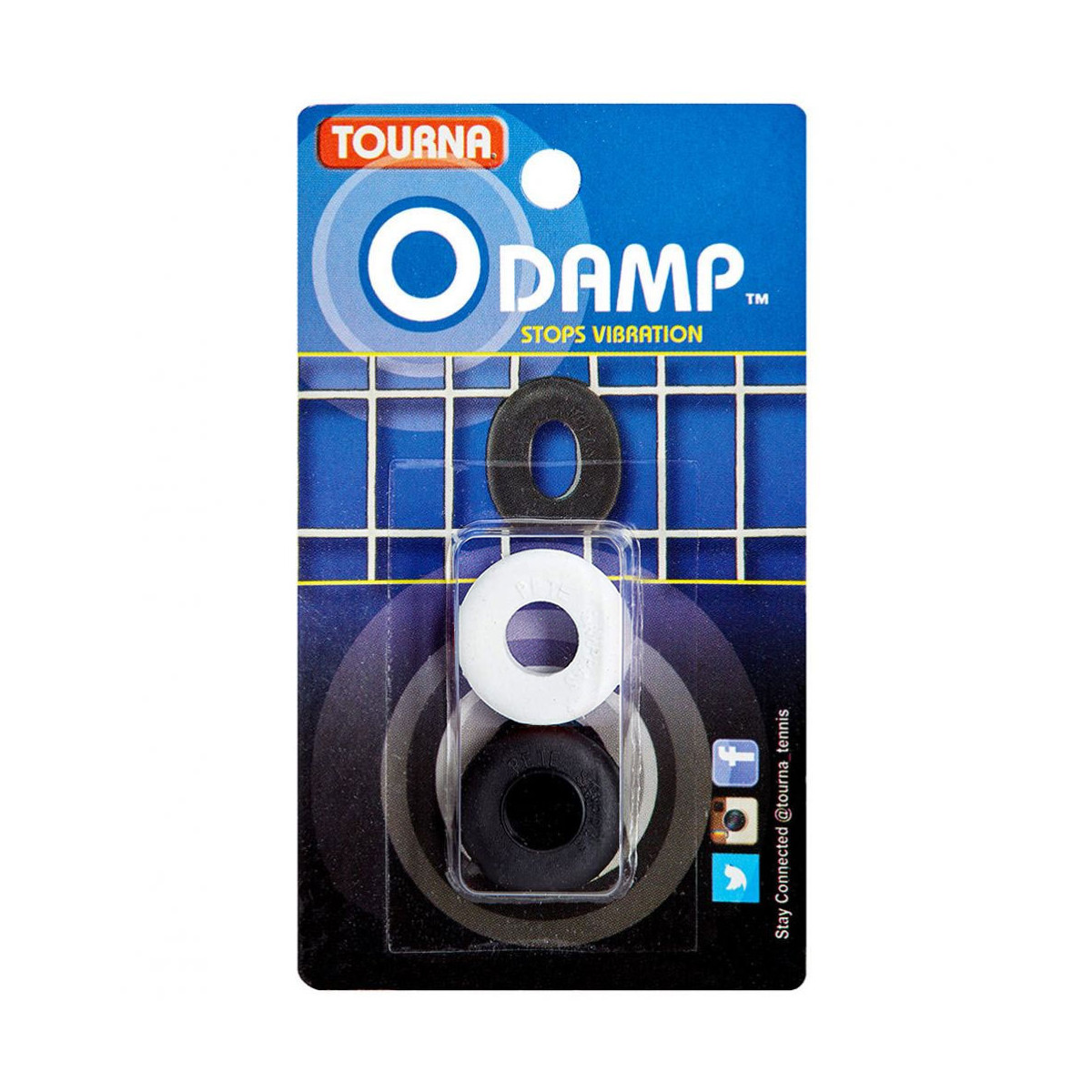 Antivibrateurs Tourna O Damp Noir / Blanc x 2