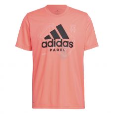 T-Shirt Adidas Padel Graphic Corail