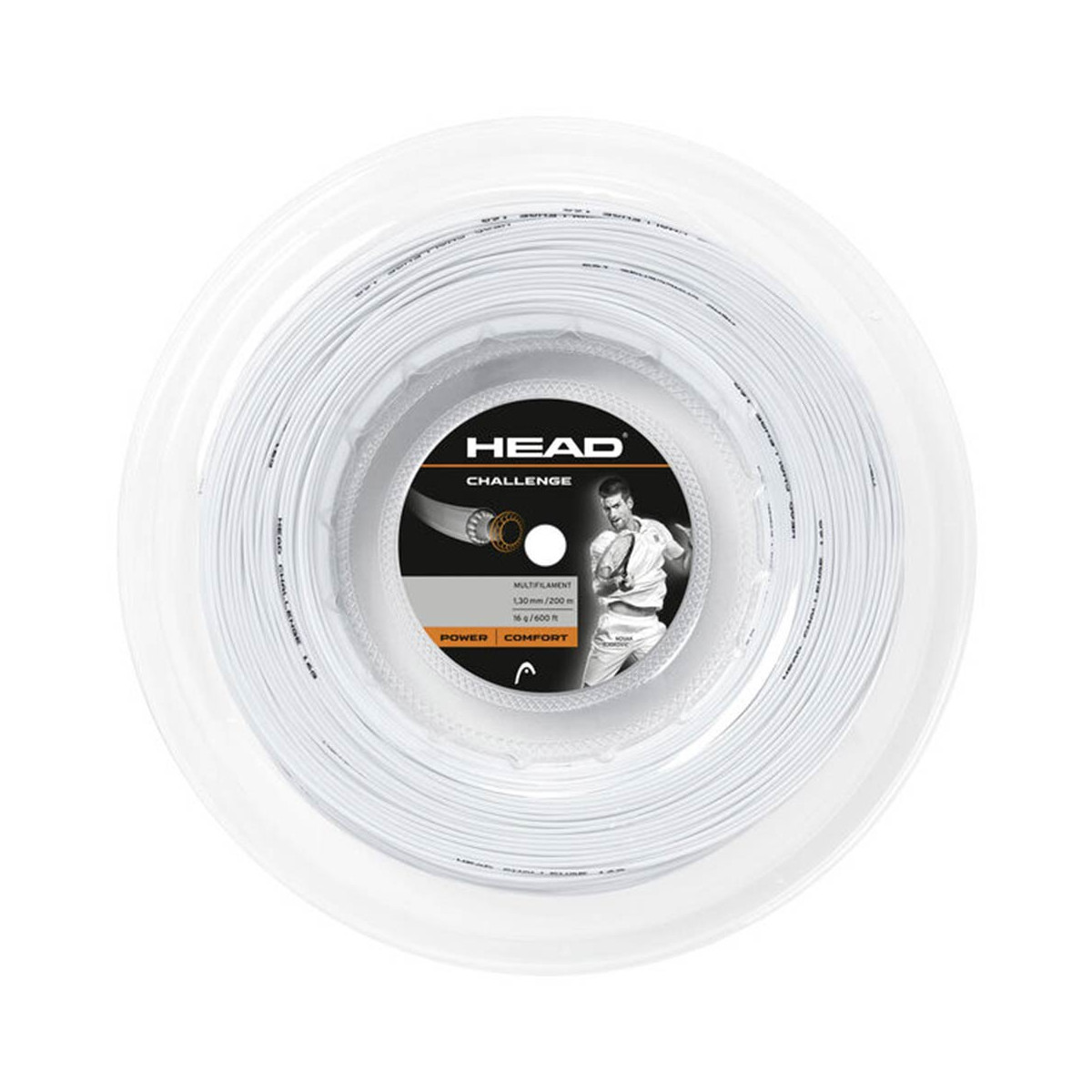 Head Challenge White 200m Reel