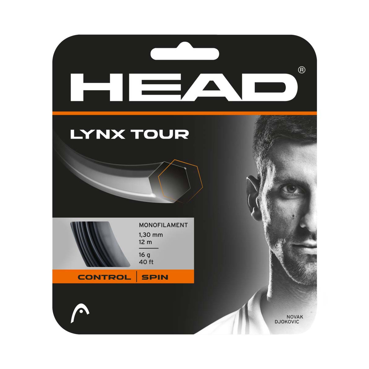 Cordage Head Lynx Tour Noir 12m