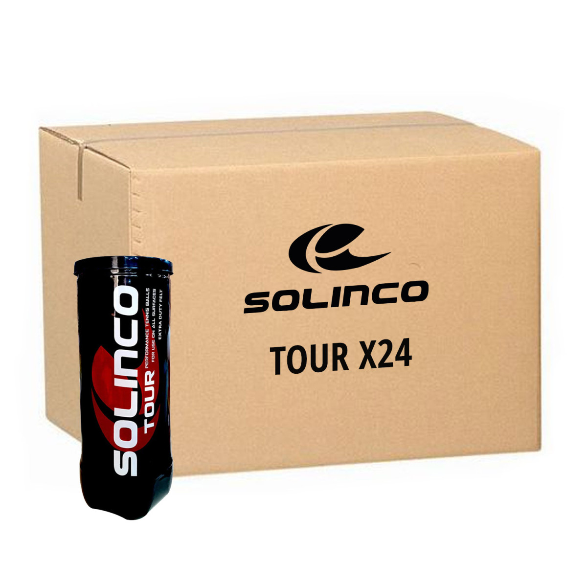 Doos 18 tubes van 4 Babolat Team All Court ballen