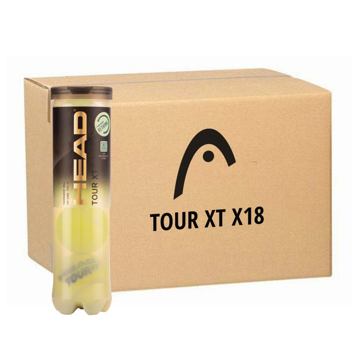 Doos 18 tubes van 4 Head Tour XT ballen