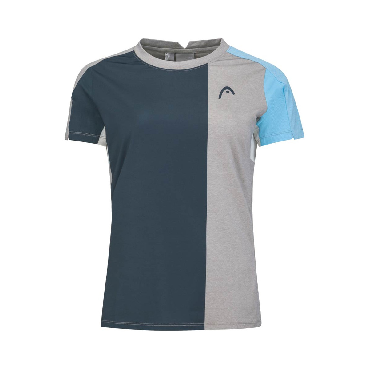 T-Shirt Head Padel Tech Femme Gris / Bleu marine