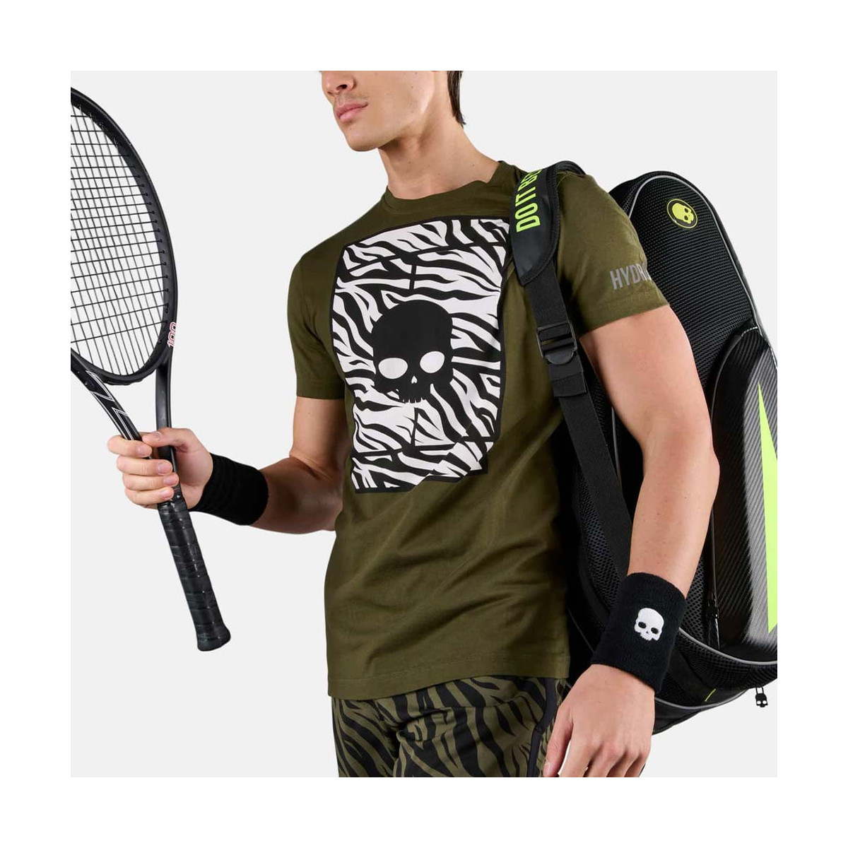 T-Shirt Hydrogen Tennis Court Vert / Blanc