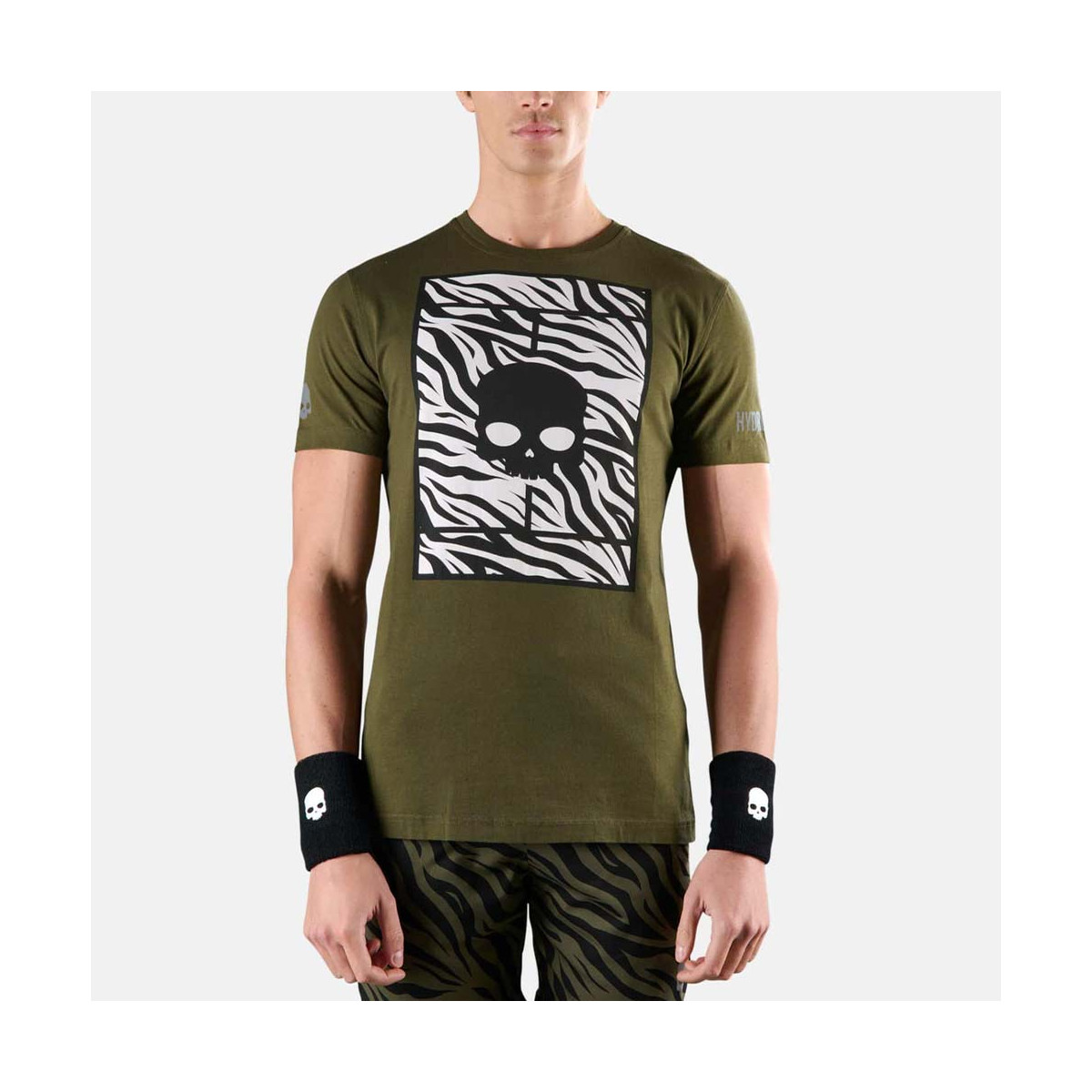 T-Shirt Hydrogen Tennis Court Vert / Blanc