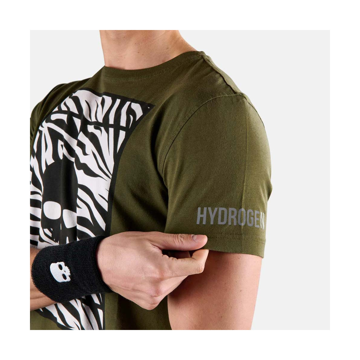 T-Shirt Hydrogen Tennis Court Vert / Blanc