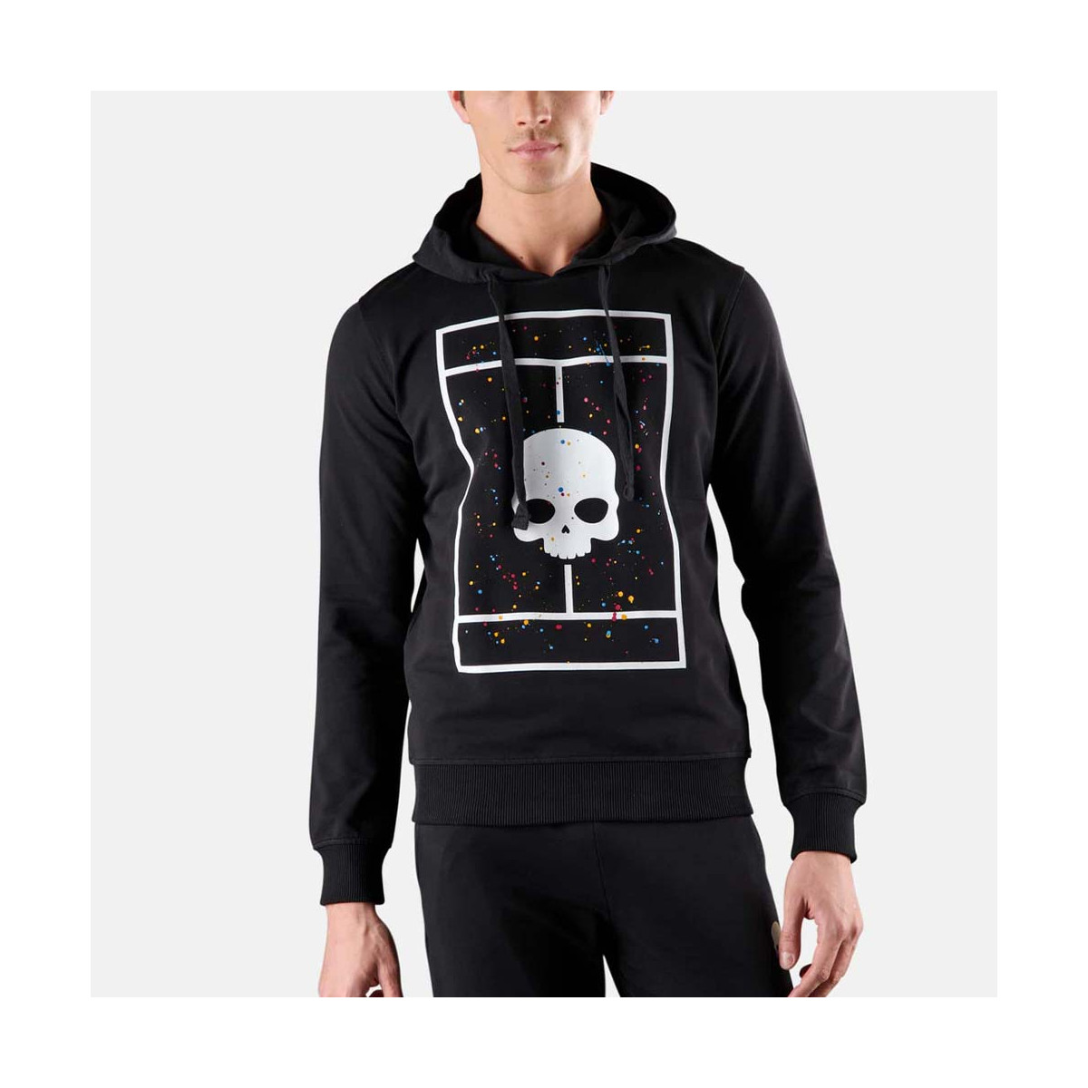 Sweat à capuche Hydrogen Court Noir Spark