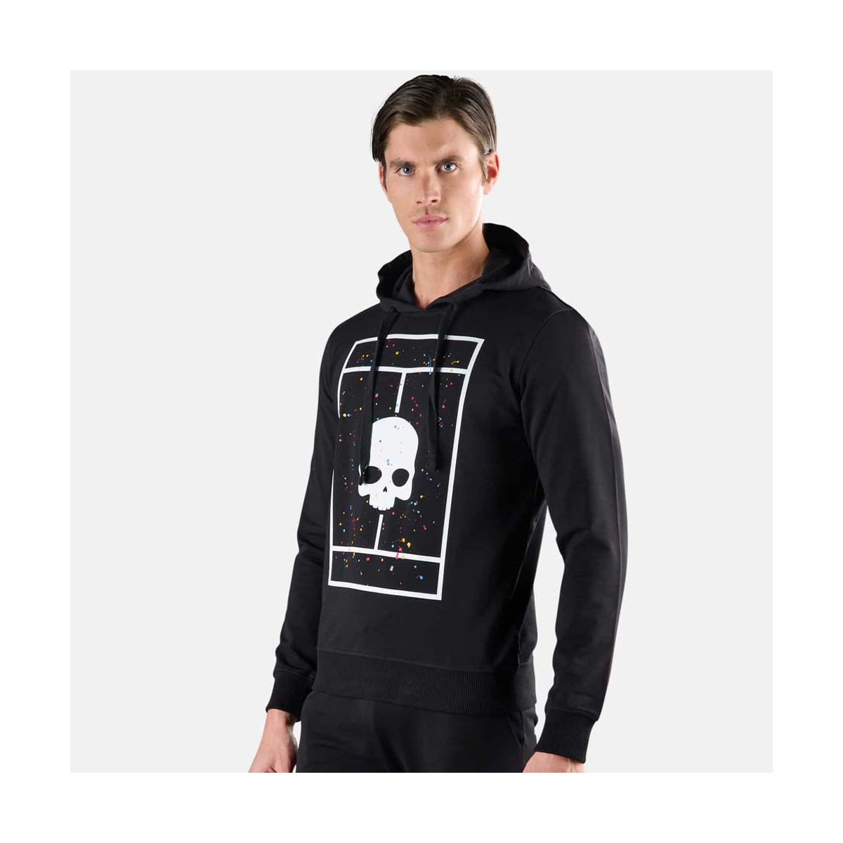 Sweat à capuche Hydrogen Court Noir Spark