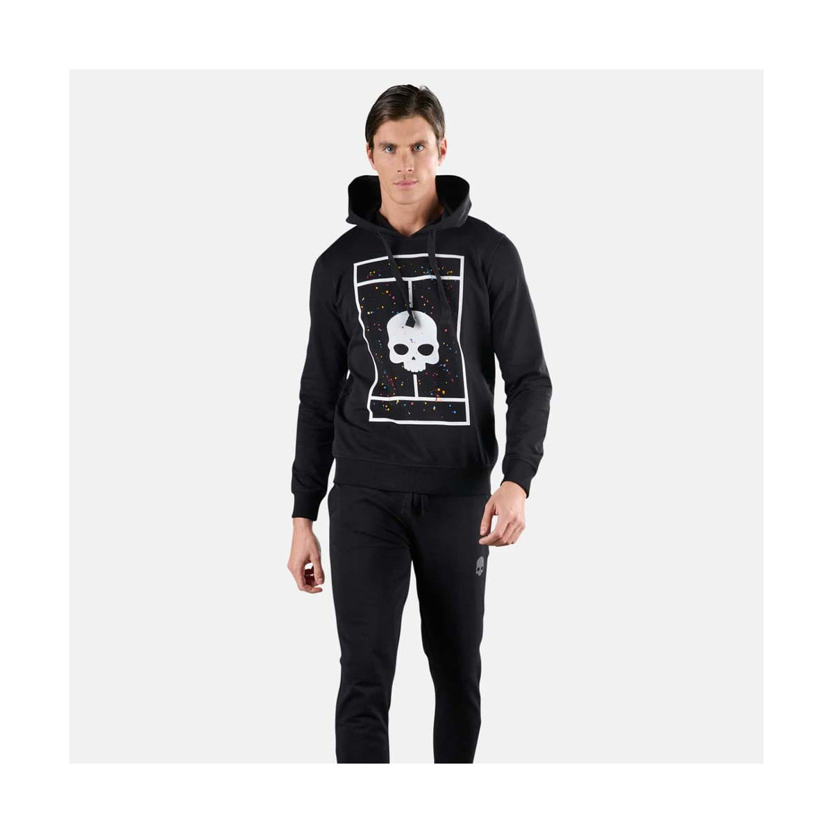 Sweat à capuche Hydrogen Court Noir Spark