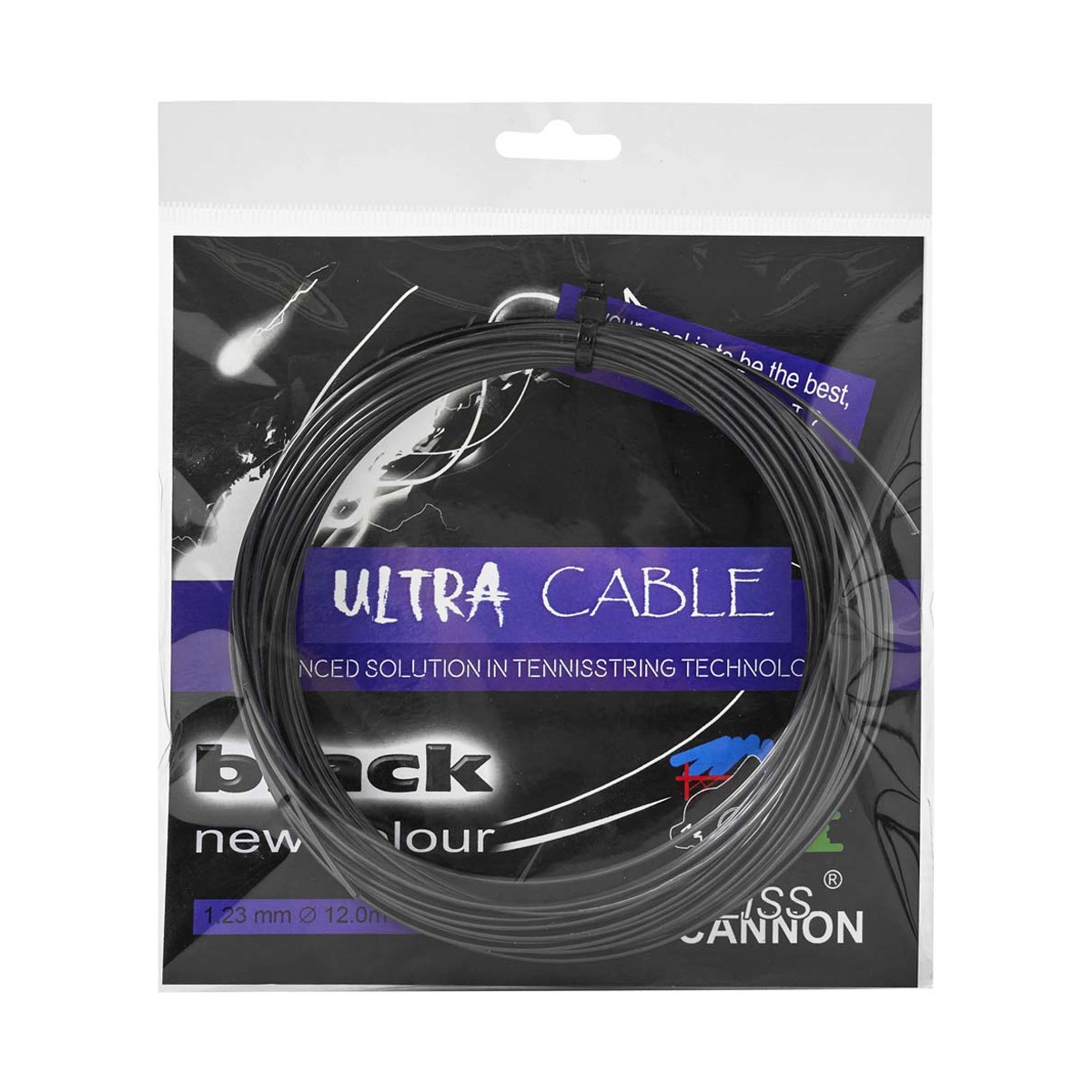 Cordage Weisscannon Ultra Cable Noir 12m