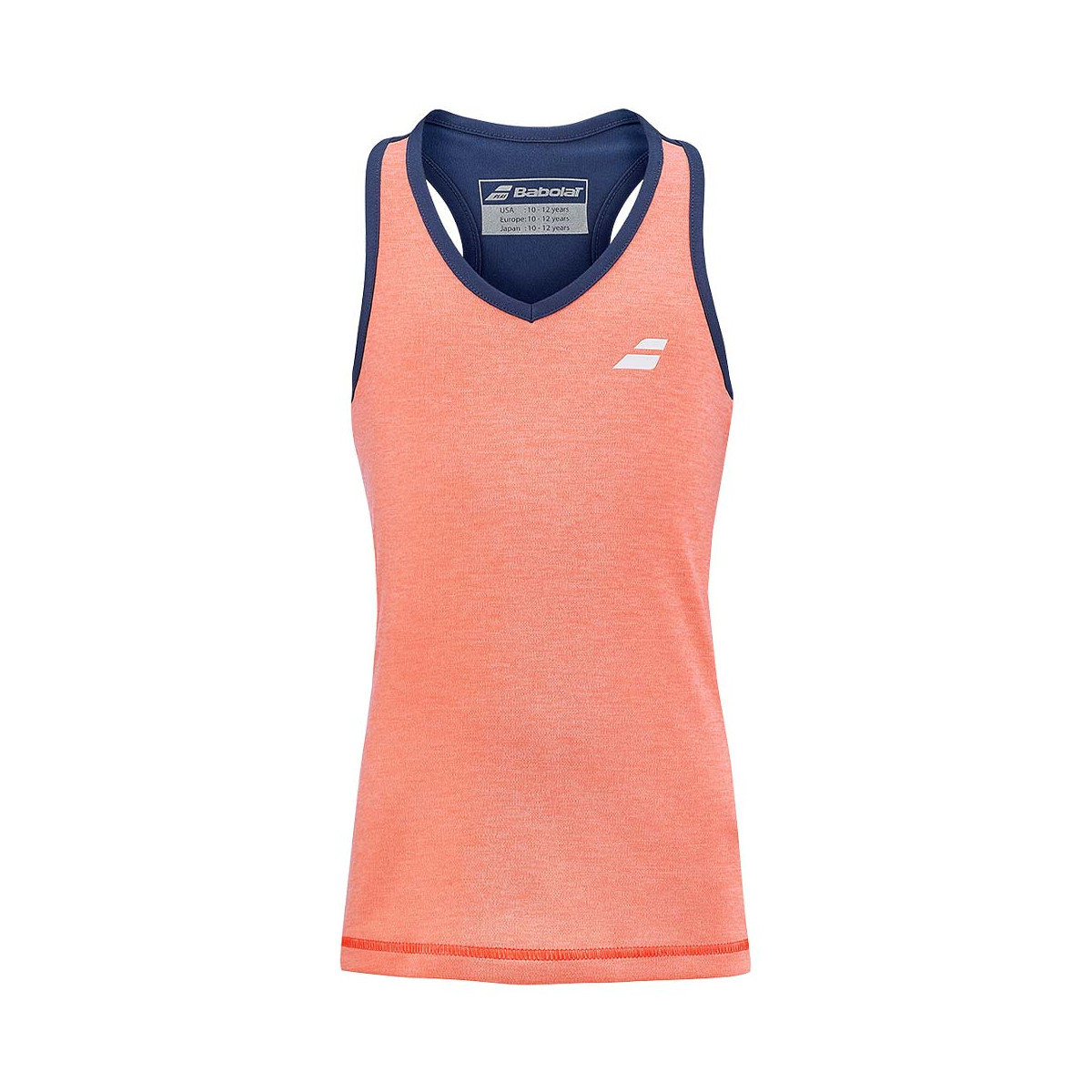 Débardeur Babolat Play Fille Corail / Bleu marine