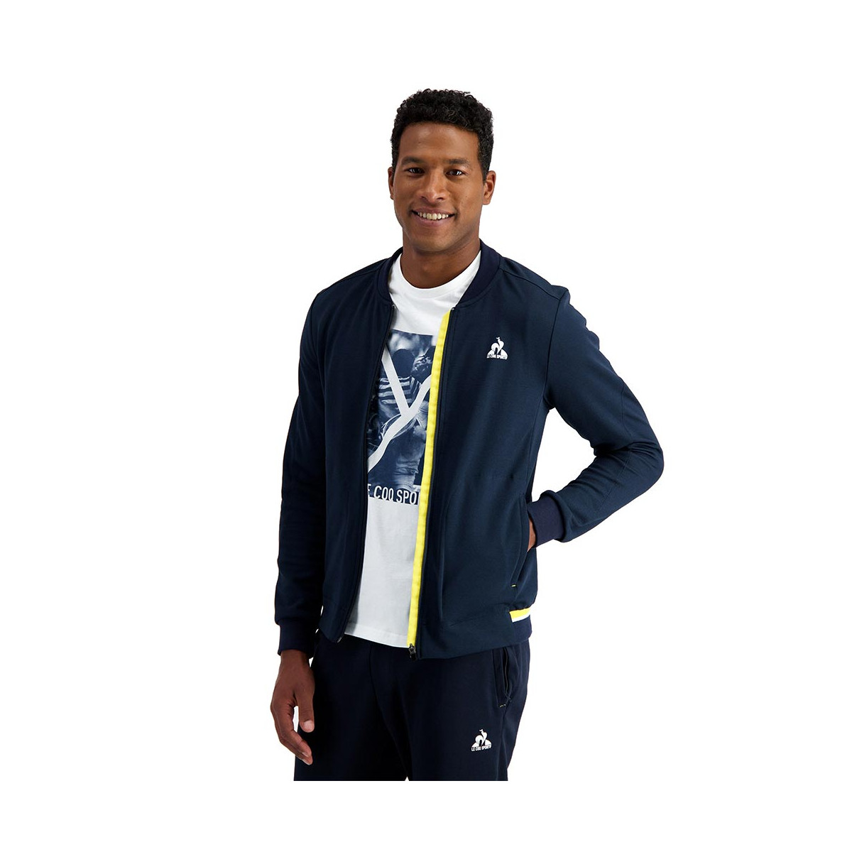 Veste zippée Le Coq Sportif Terre Battue 83 Bleu marine