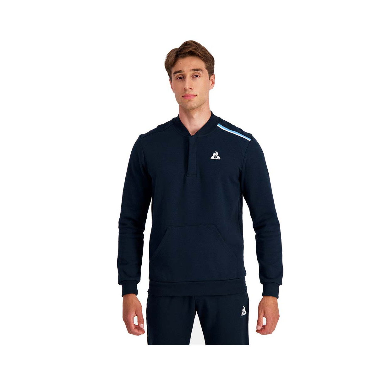Sweat à capuche Le Coq Sportif Heritage Bleu marine
