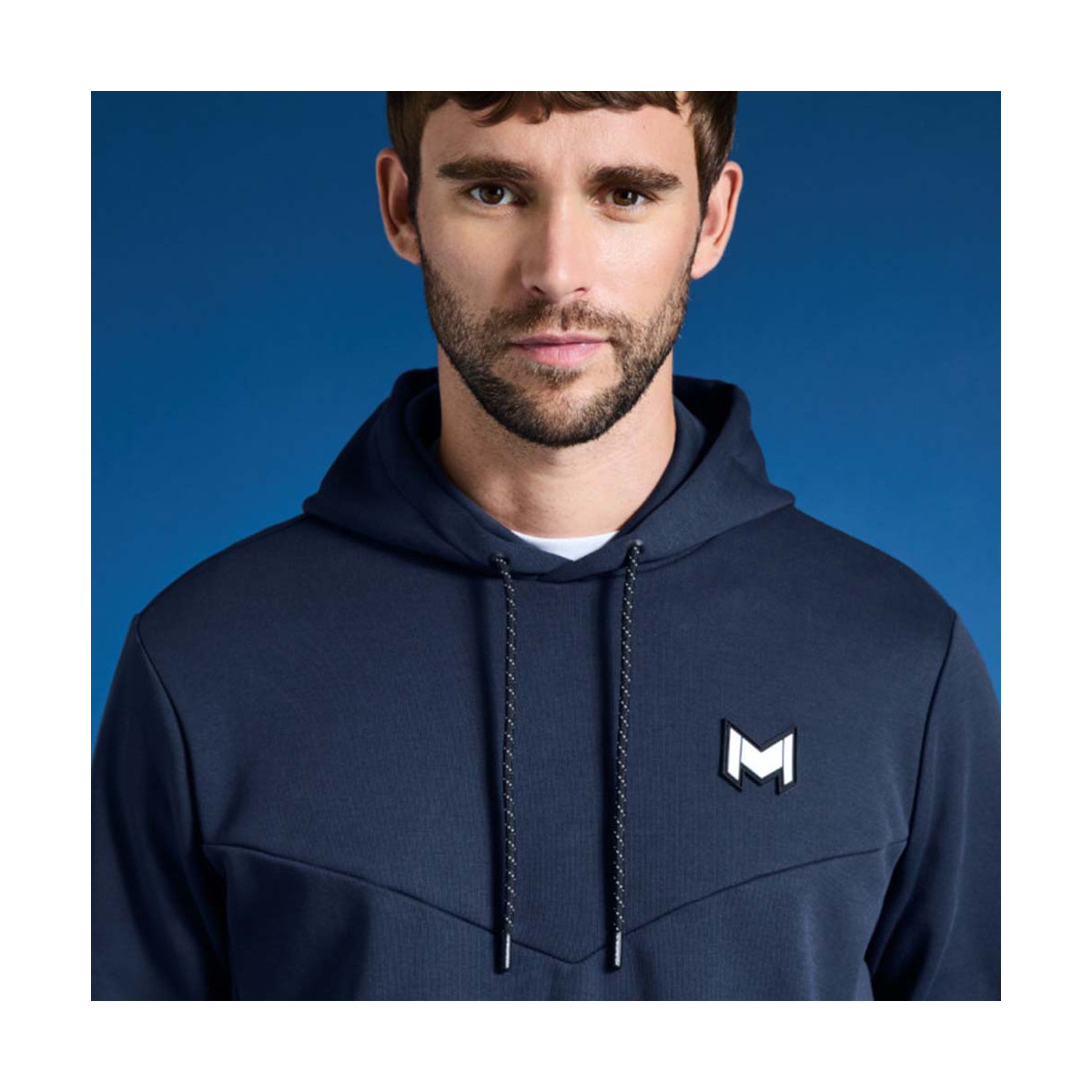 Sweat à capuche Mouratoglou Bleu marine