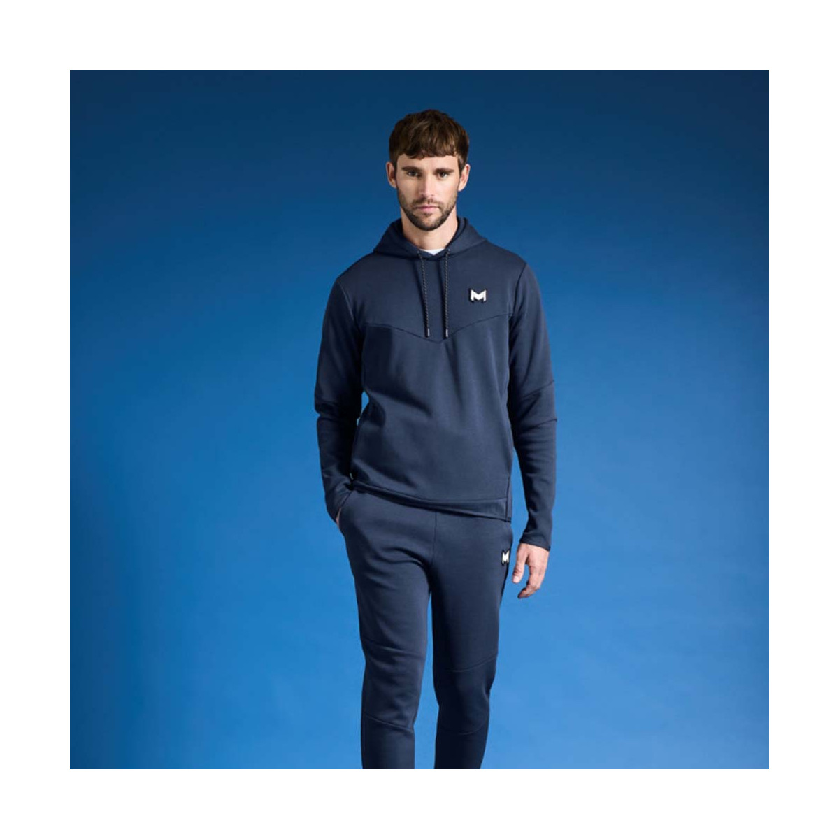 Sweat à capuche Mouratoglou Bleu marine