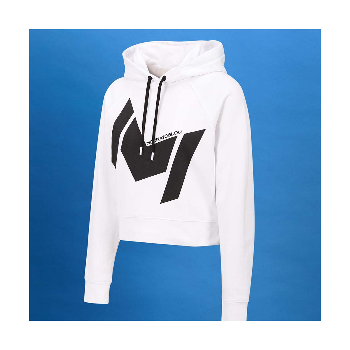 Sweat à capuche Mouratoglou Femme Blanc