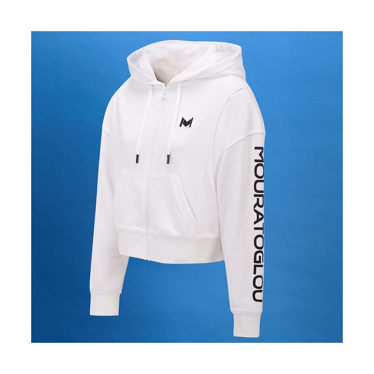 Veste à capuche Mouratoglou Femme Blanc