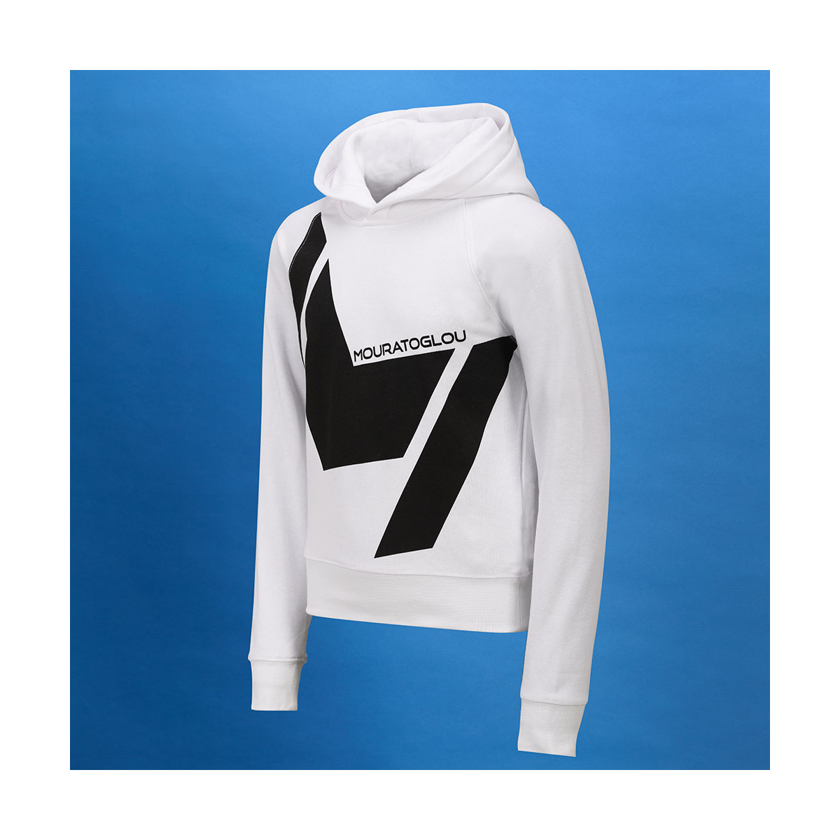 Sweat à capuche Mouratoglou Fille Blanc