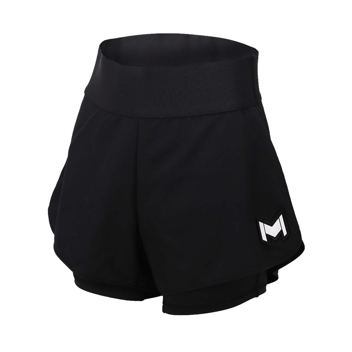 Short Mouratoglou Match Fille Noir