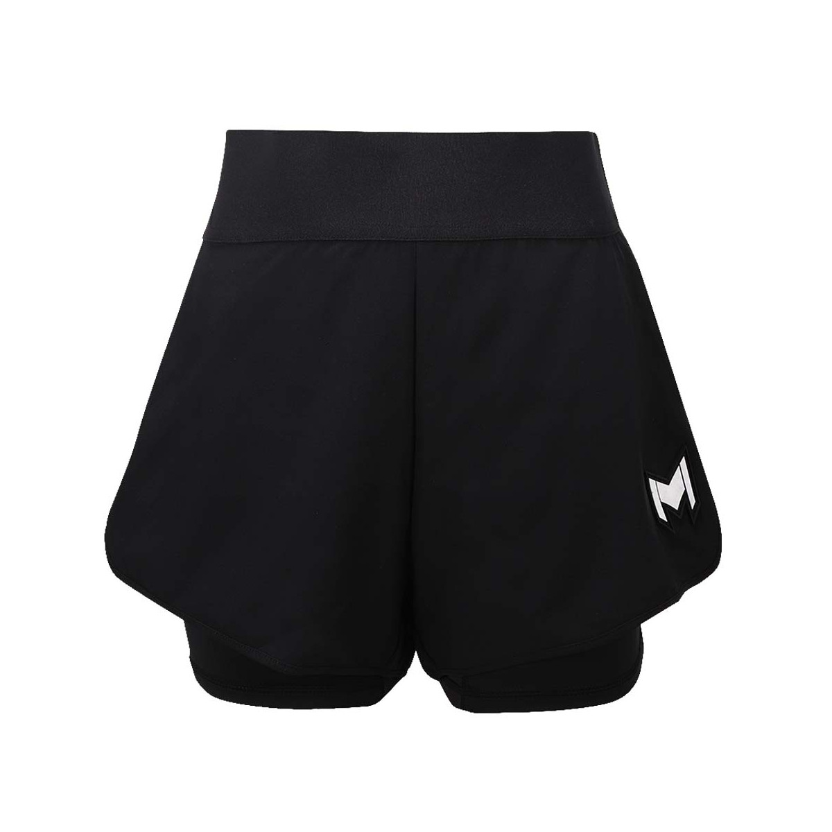 Short Mouratoglou Match Fille Noir