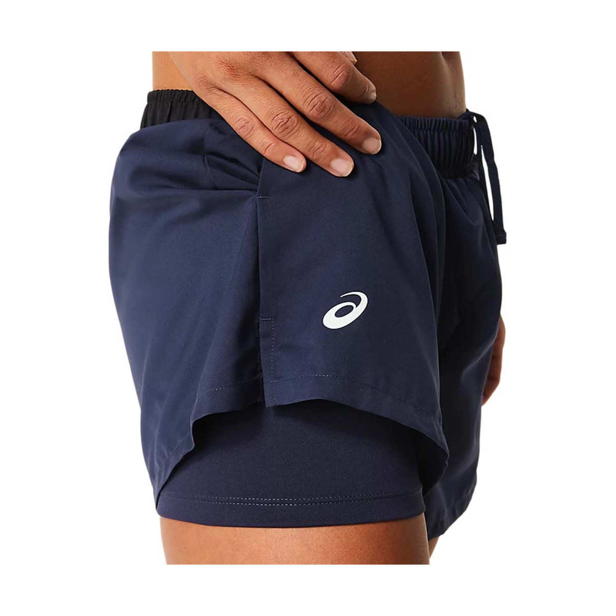 Short Asics Court Femme Bleu marine