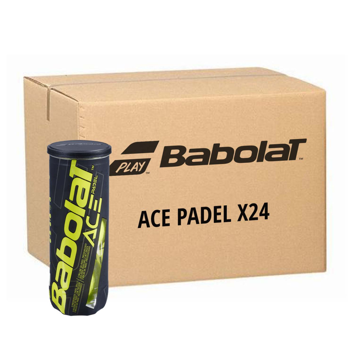 Babolat Ace Padel 3 stuks geel