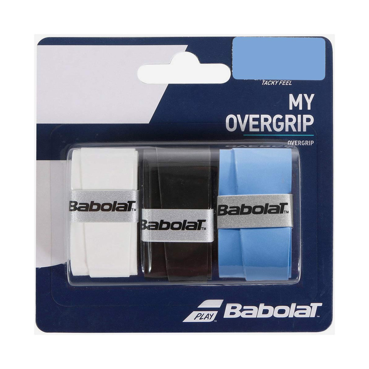 Surgrips Babolat My Overgrip Bleu / Blanc / Noir x 3