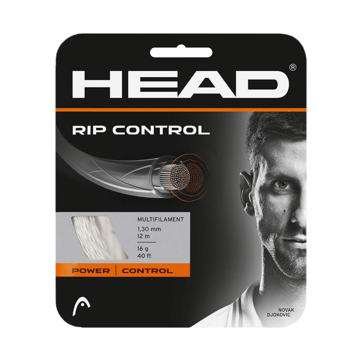 Cordage Head RIP Control Blanc 12m
