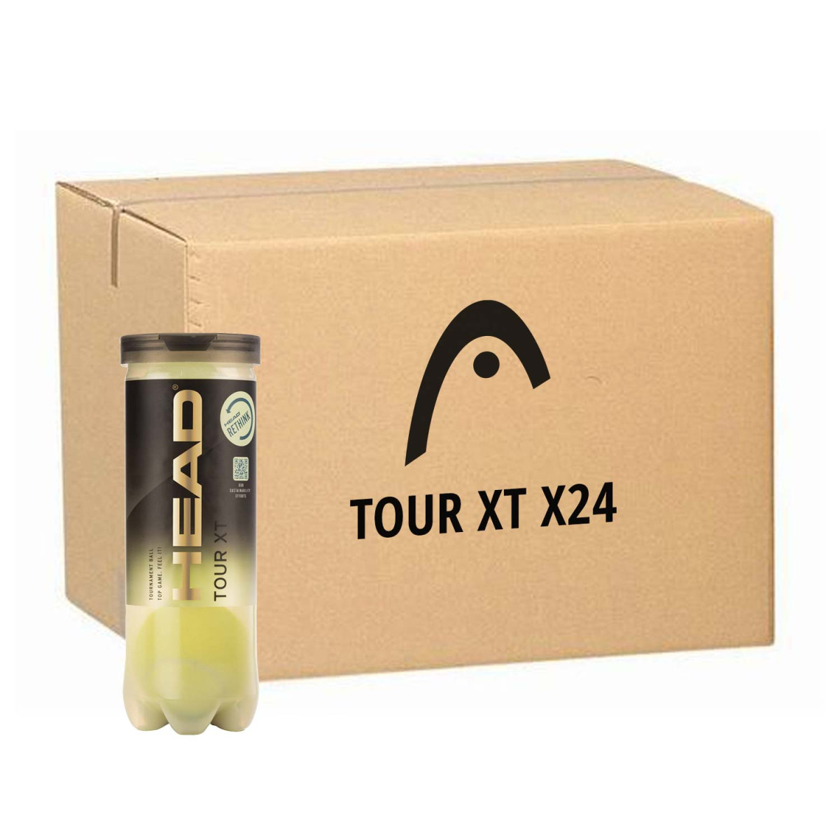 Doos 18 tubes van 4 Head Tour XT ballen