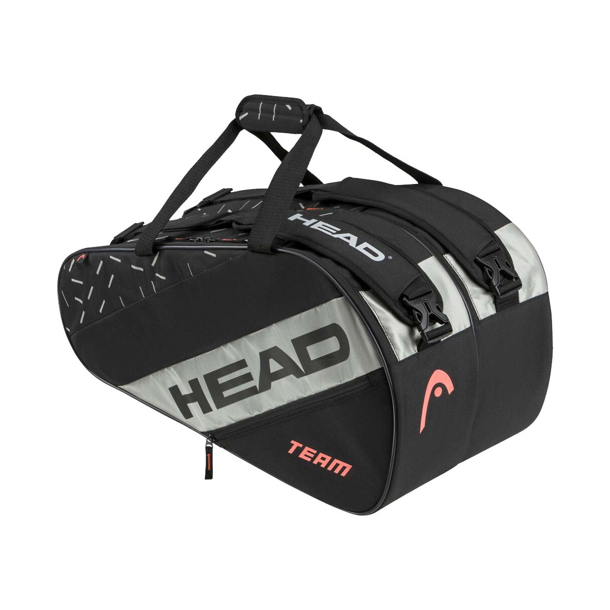 Head Base Padel M Zwart / Oranje tas