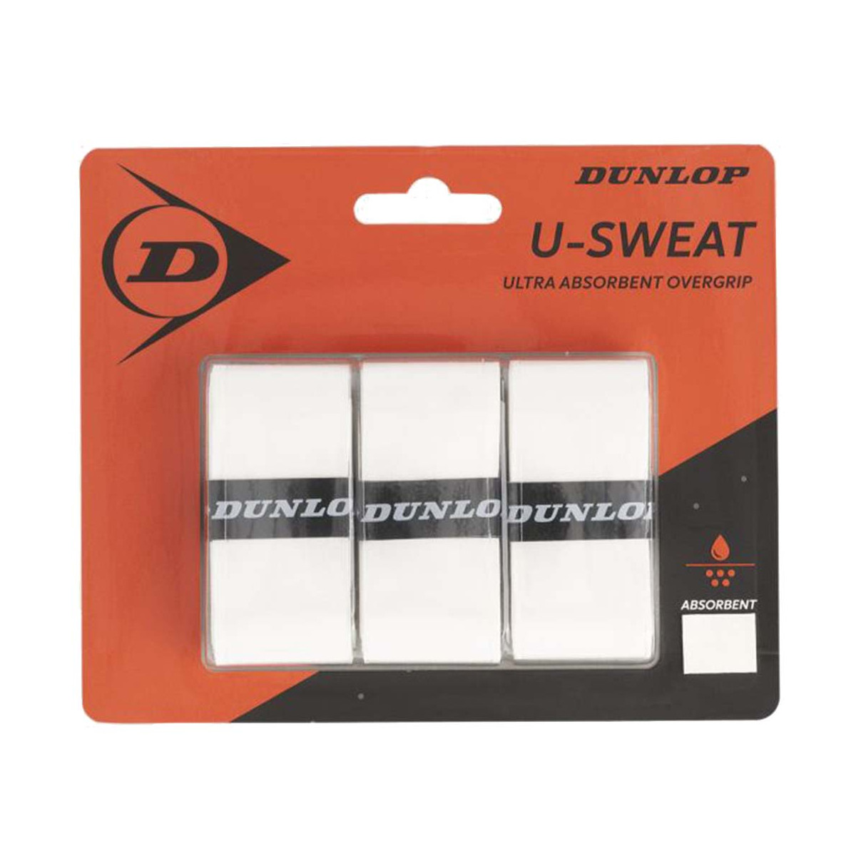 Dunlop U-Sweat Zwart Overgrips x 3