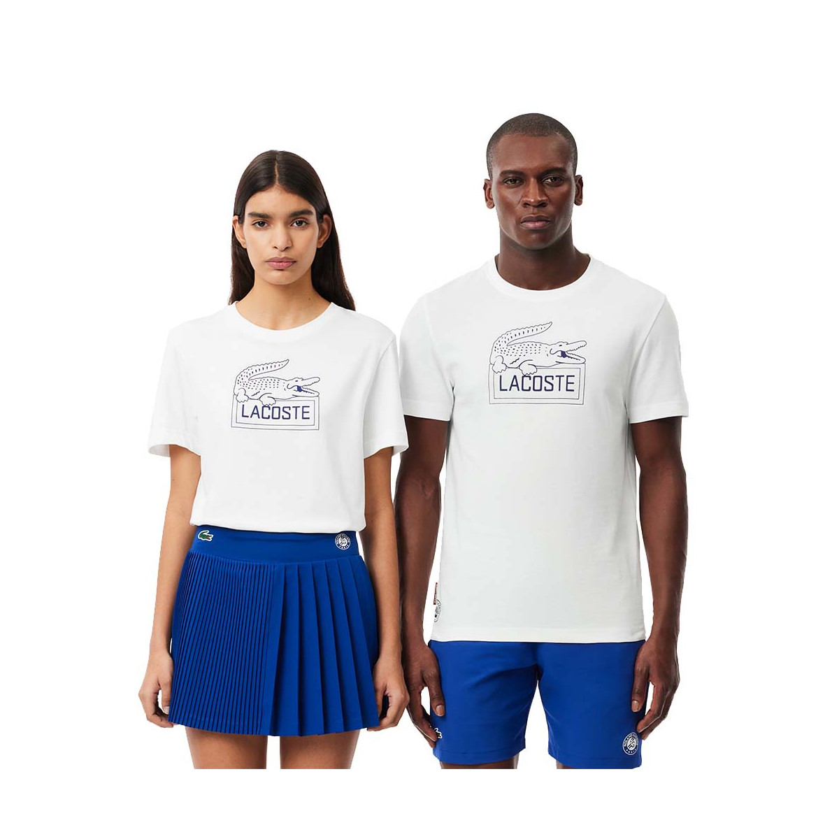 Lacoste Sport Roland Garros Unisex Marineblauw T-shirt