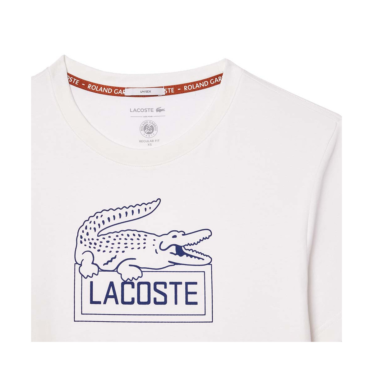 Lacoste Sport Roland Garros Unisex Marineblauw T-shirt