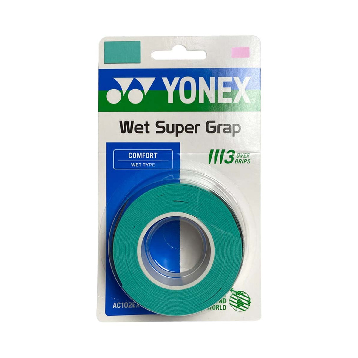 Yonex Wet Super Grap Turkoois x 3 overgrips