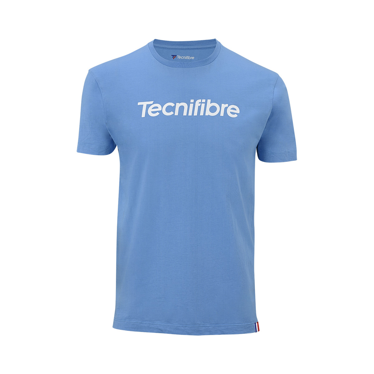 T-Shirt Tecnifibre Team Cotton Bleu Azur