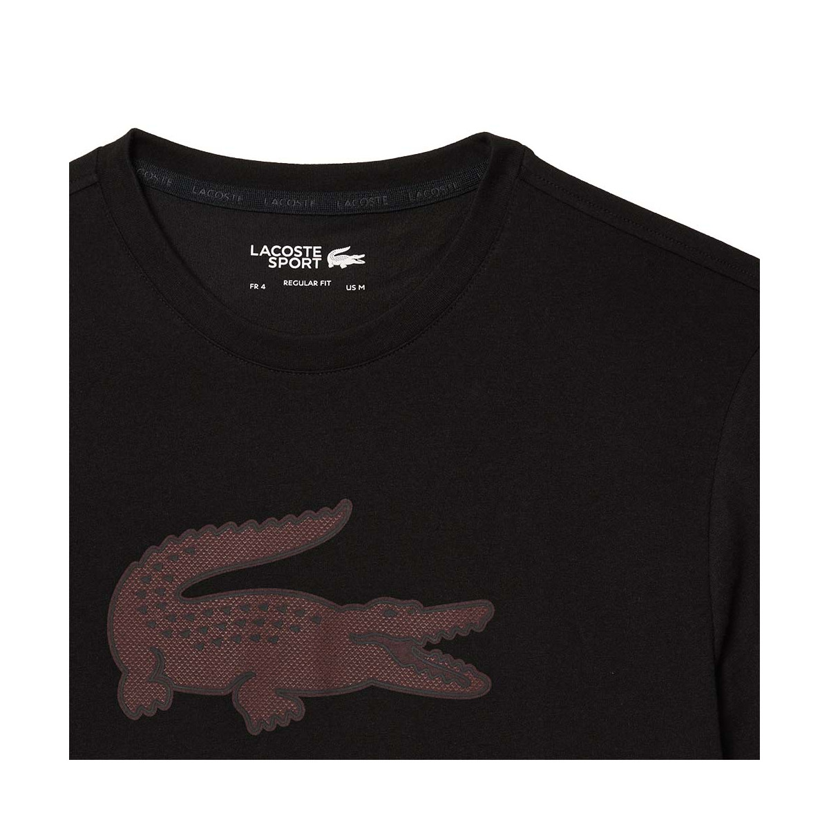 Lacoste Sport-T-shirt Zwart