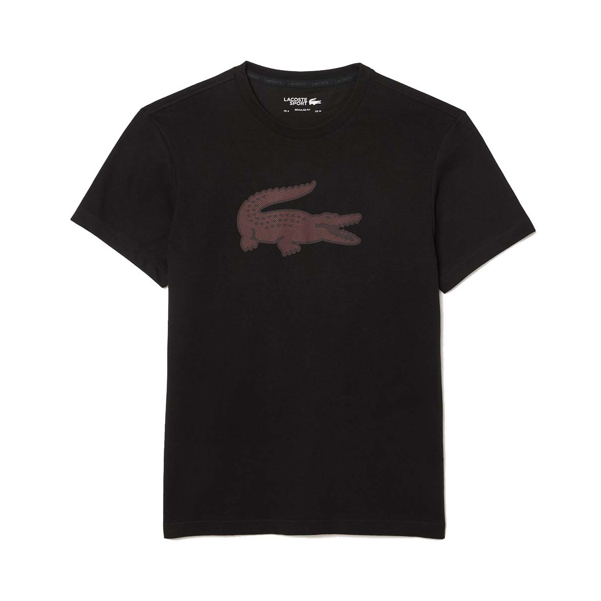 Lacoste Sport-T-shirt Zwart