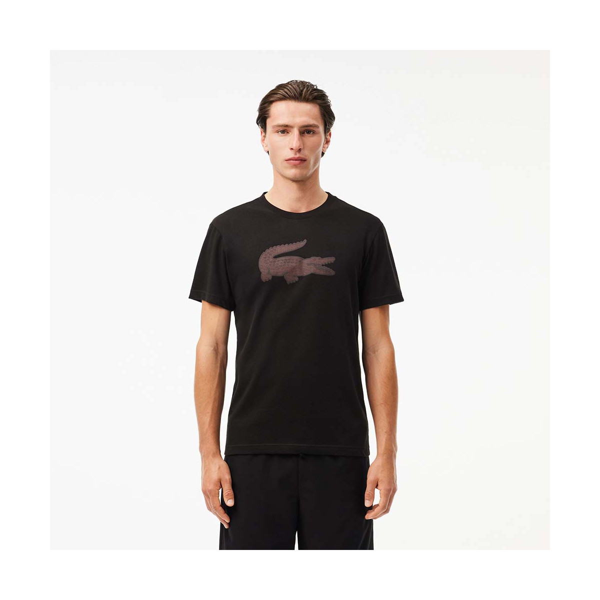 Lacoste Sport-T-shirt Zwart