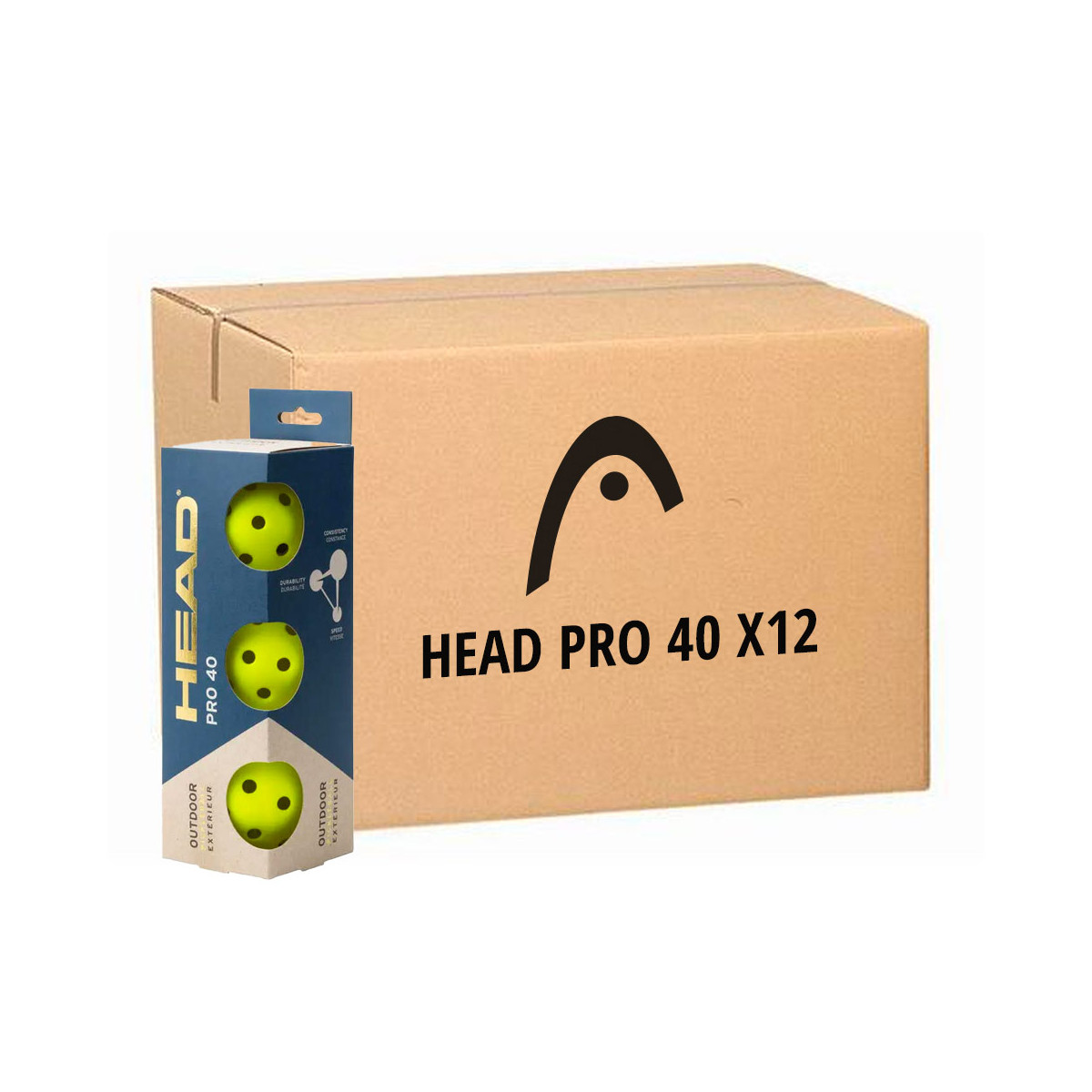 12 Dozen van 3 Head Pro 40 Pickleball Ballen