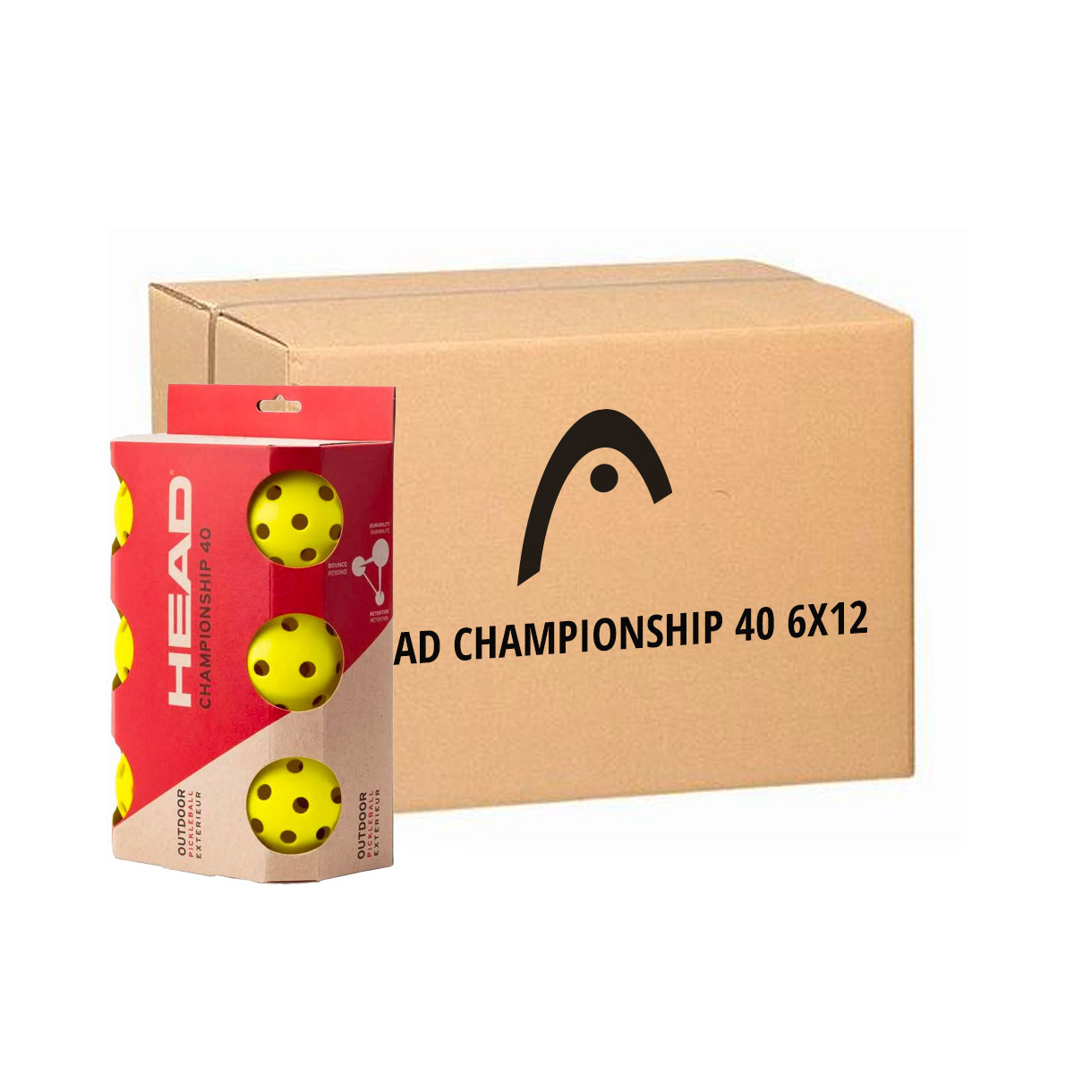 12 Dozen van 6 Head Championship 40 Pickleball Ballen