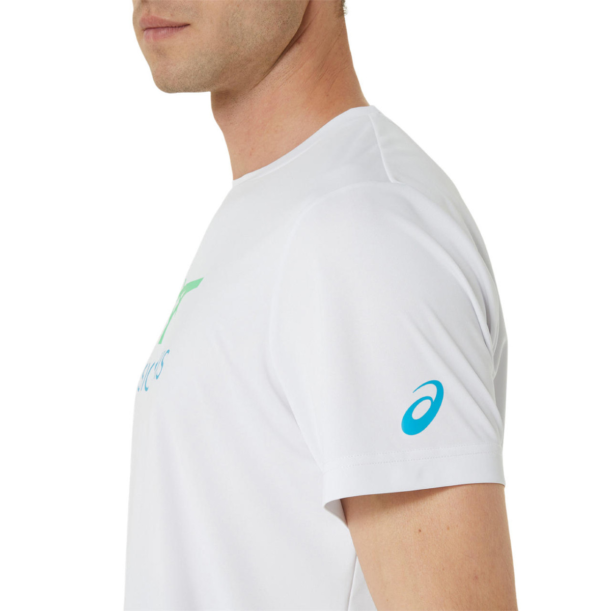 Asics Match T-Shirt Blauw