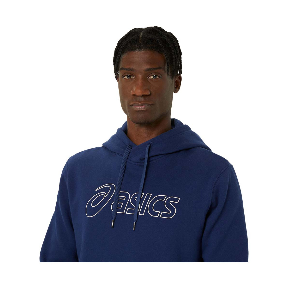 Sweat à capuche Asics Logo Bleu marine