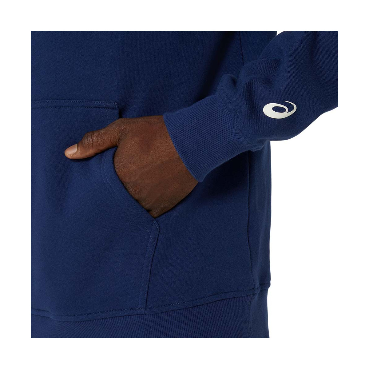 Sweat à capuche Asics Logo Bleu marine