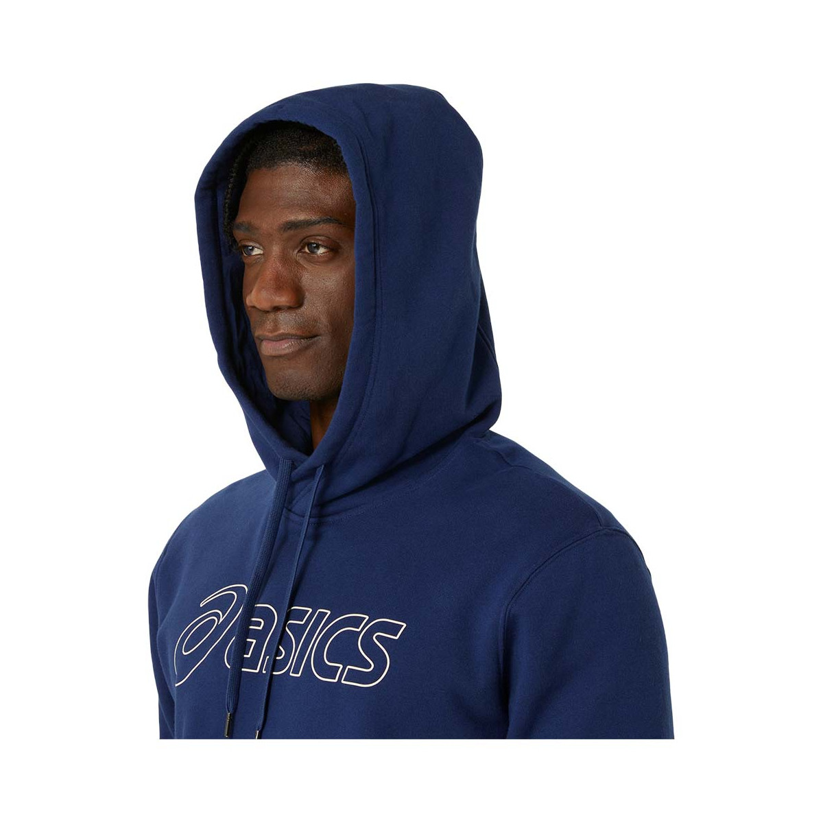 Sweat à capuche Asics Logo Bleu marine